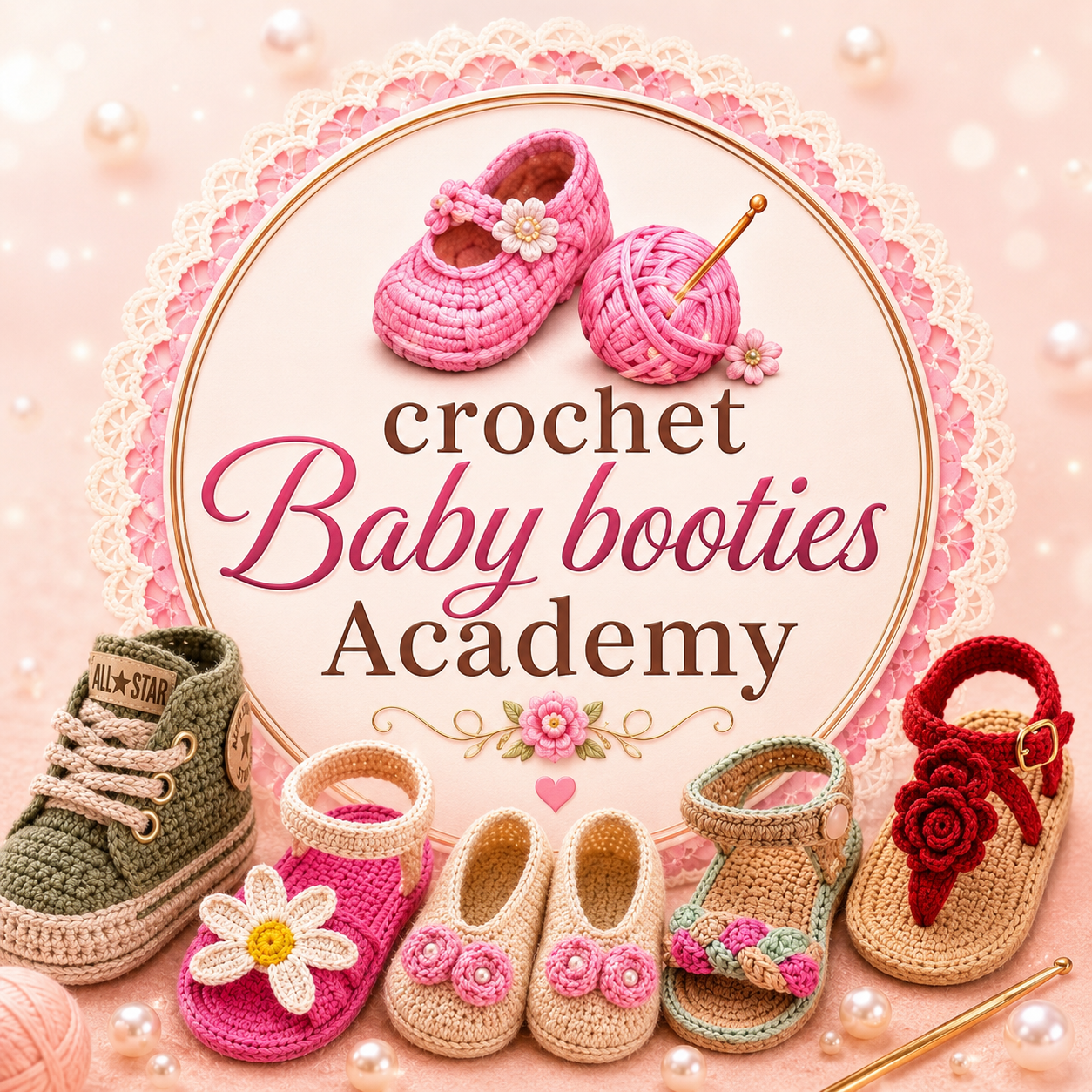 Crochet Baby Booties Academy
