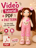 Ivanna Cloth Doll Sewing Pattern & Step-by-Step Video Tutorial