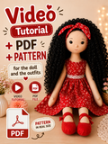 Liz Cloth Doll Sewing Pattern & Step-by-Step Video Tutorial
