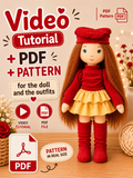 Bella Cloth Doll Sewing Pattern & Step-by-Step Video Tutorial