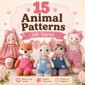 15 Fabric Animal Sewing Patterns & Step-by-Step Photo Tutorials