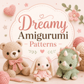 50 Amigurumi Crochet Patterns – Cute Animals, Dolls & Christmas Characters